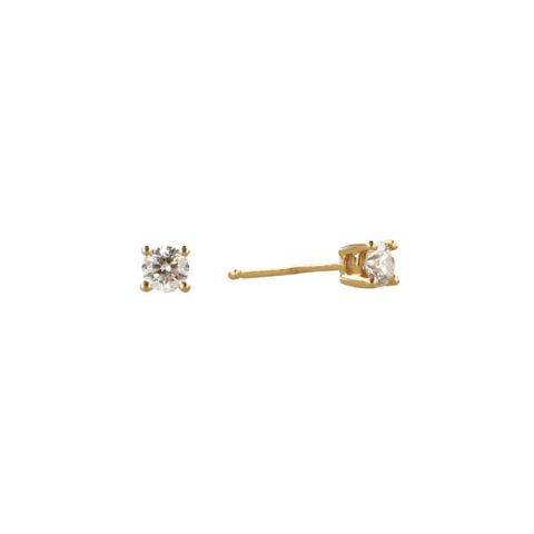 W | Diamond Ear studs Yellow Gold | 0.80ct