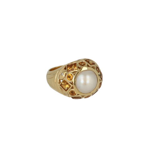 Sundrops | Ring 14 Carat Yellow Gold| Pearl