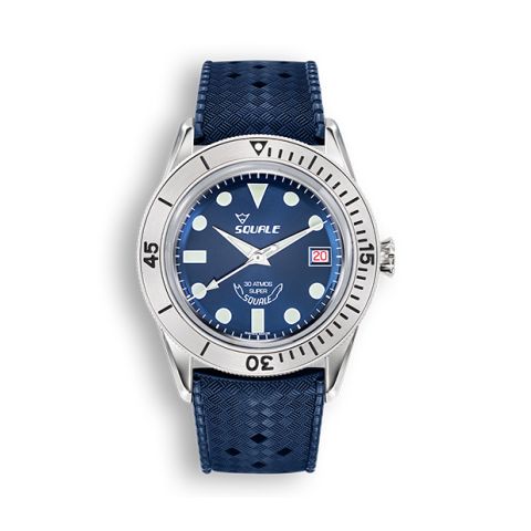 Squale Sub-39 SuperBlue Rubber | 40mm SUB-39RD.HTB
