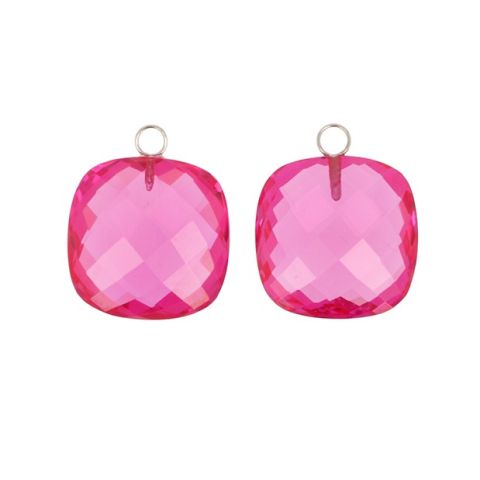 Varivello Pendants | Synthetic Ruby | 18 x 18 mm