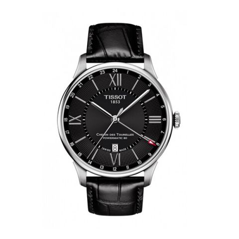 Tissot Chemin Des Tourelles Powermatic 80 GMT Black | 42MM T099.429.16.058.00