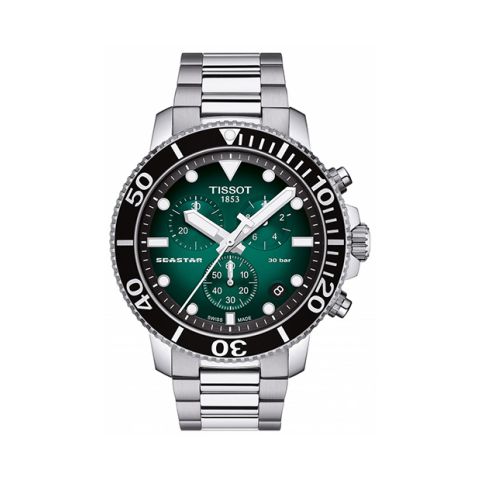Tissot Seastar 1000 Chronograph Green| 45.5mm T120.417.11.091.01
