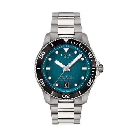 Tissot Seastar 1000 Powermatic 80 turquoise | 40mm T120.807.11.091.00