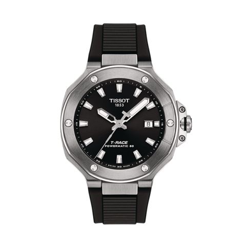 Tissot T-Race Powermatic 80 Steel/Rubber | 41mm T141.807.17.051.00