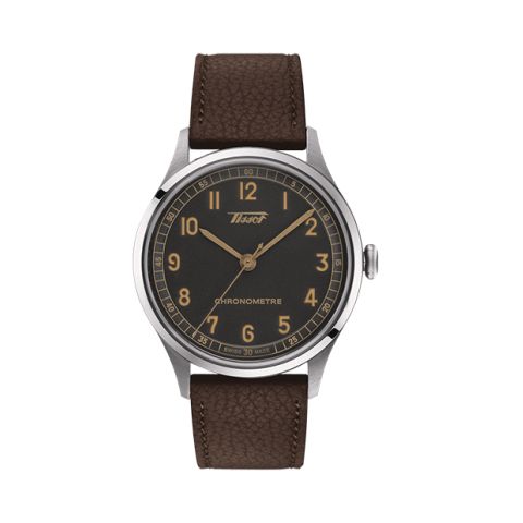 Tissot Heritage 1938 Automatic COSC Anthracite Leather | 39mm T142.464.16.062.00