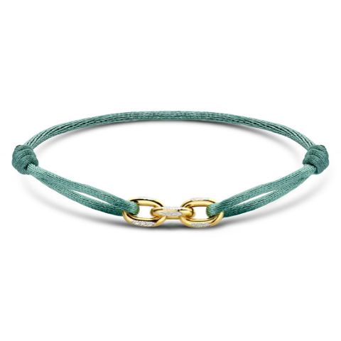 Minitials Three Unchained Satin Bracelet | 18ct Gold