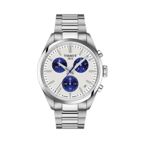 Tissot PR100 chronograph blue/white 40mm | T150.417.11.011.00