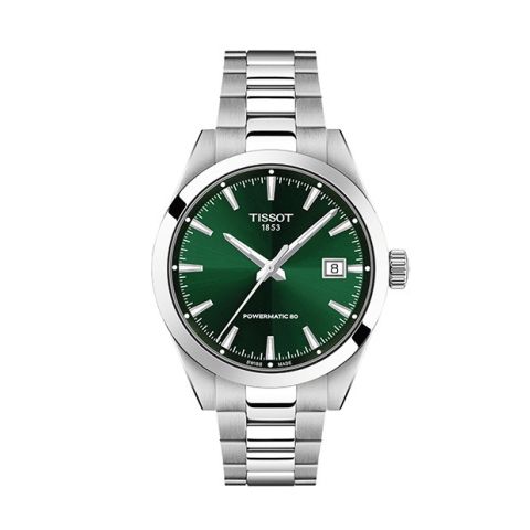 Gentleman Powermatic 80 Green/Steel | 38mm T165.807.11.091.00