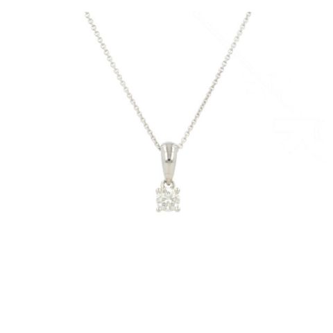 W | Diamond Pendant White Gold | 0.25ct