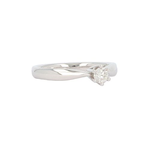 W | Diamond Solitaire Ring White Gold | 0.20ct