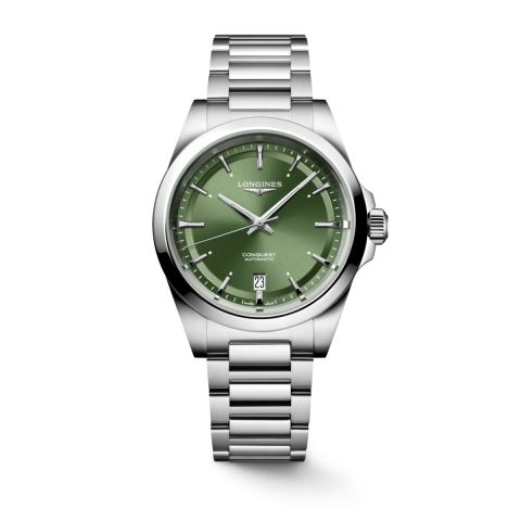 Longines Conquest Green steel L3.720.4.02.6