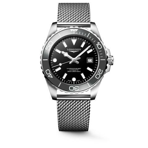 Longines Hydroconquest Automatic Black/Grey | 42mm L3.788.4.70.6