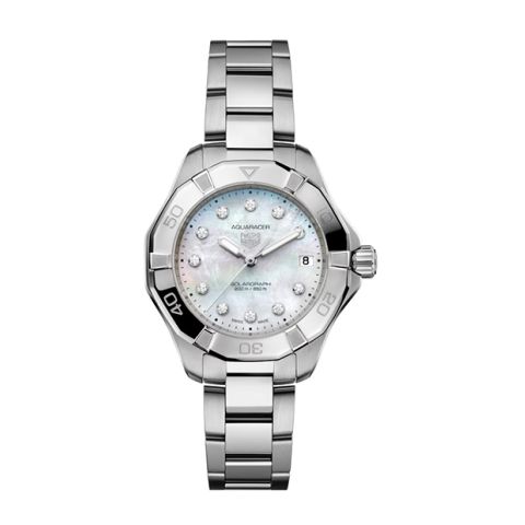 TAG Heuer Aquaracer Professional 200 Solargraph Diamond Indexen | 34mm WBP1313.BA0005