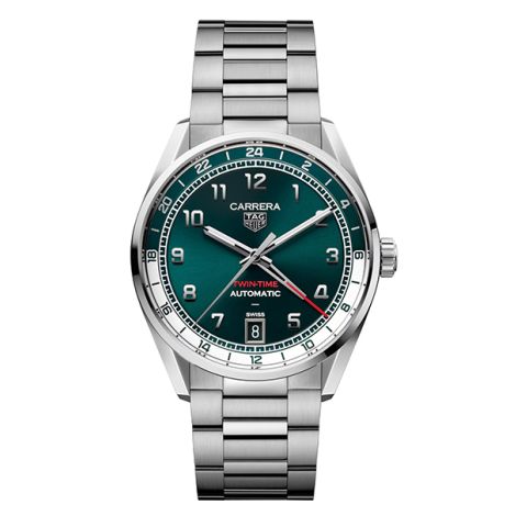 TAG Heuer Carrera GMT Green Steel | 41mm WDA2114.BA0043