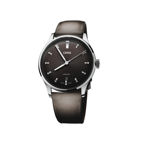 Oris Artelier Date Black/Brown Leather 01 733 7810 4045-07 6 20 18FC