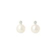 Sundrops | Ear Studs White Gold | Pearl & Diamond