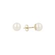 Sundrops | Ear Studs Yellow Gold | Pearl