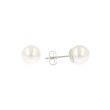 Shima Pearls | Ear Studs White Gold | Pearl