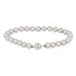 Sundrops | Bracelet White Gold | Pearl light grey