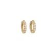 Varivello Fine Line | Yellow Gold Earrings | Diamonds 0.32ct