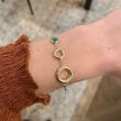 Sundrops | Bracelet 14 Carat Yellow gold | Malachite