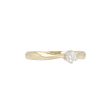 W | Diamond Solitaire Ring Yellow Gold | 0.15ct