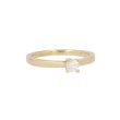 W | Diamond Solitaire Ring 4 Claws Yellow Gold | 0.20ct