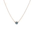 Sundrops | Necklace 14 Carat Pink gold | London Blue Topaz 6 x 6 mm