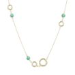 Sundrops | Necklace 14 Carat Yellow gold | Malachite