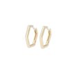 Dot | Yellow Gold Earrings | Ø15 mm