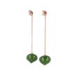 Sundrops | Earstuds Pinkgold Jade