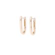 Dot | Pink Gold Earrings | 18 x 9 mm
