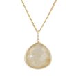 Sundrops | Pendant 14 Carat Yellow gold | Rutilated Quartz 20 x 20 mm