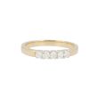W | Diamond Alliance Ring Yellow Gold | 5 x 0.05ct