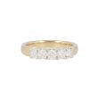 W | Diamond Alliance Ring Yellow Gold | 5 x 0.15ct