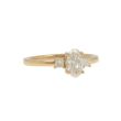 W | Diamond Ring Yellow Gold |Oval and Prinses cut 0.82ct