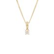 W | Diamond Pendant Yellow Gold | 0.25ct