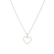 Yeva | Pendant 14 Carat White Gold | Diamond Heart