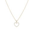 Yeva | Pendant 14 Carat Yellow Gold | Diamond Heart
