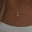 Minitials Connecting Dots Necklace | 18ct Gold