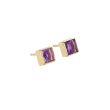 Sundrops | Ear studs Yellow Gold | Amethyst