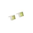 Sundrops | Ear studs White Gold | Peridot