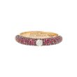 Adolfo Courrier | Pink Gold Ring | Diamond - Sapphires