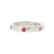 Adolfo Courrier | White Gold Ring | Pink Sapphires 24914
