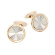 Emil Kraus Cufflinks | White & Pink Gold | Ø18mm