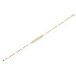 Dot | Yellow Gold Plate Bracelet | Figaro