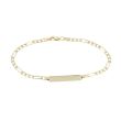 Dot | Yellow Gold Plate Bracelet | Figaro