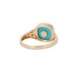 Sundrops | Pink Gold Pinky Ring | Diamonds - Turquoise