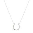 Dot | White Gold Necklace | Horseshoe