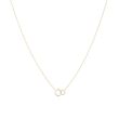Dot | Necklace Yellow Gold | Double Ring